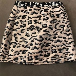 Topshop cheetah print mini skirt